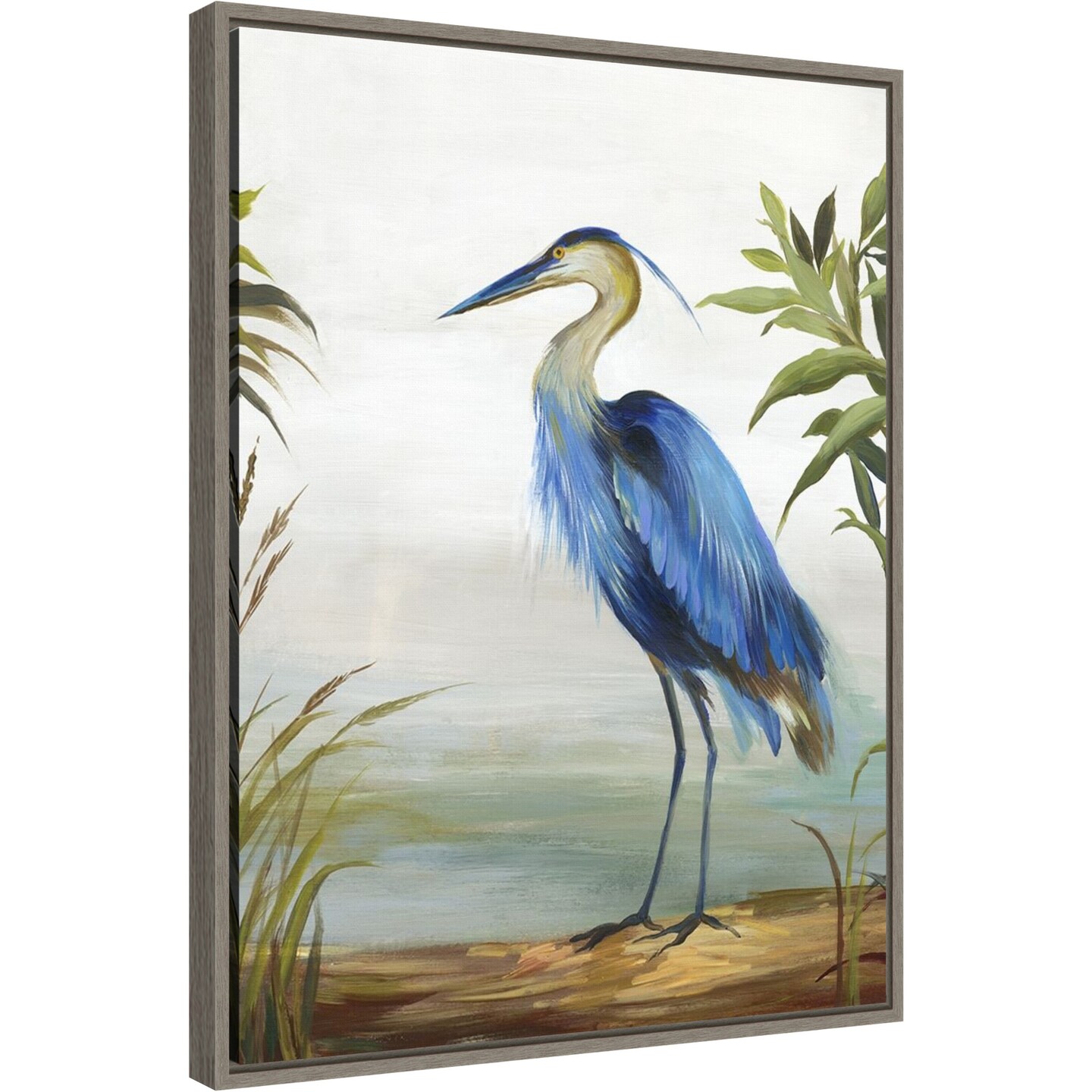 Blue Heron by Aimee Wilson Canvas Wall Art Print Framed