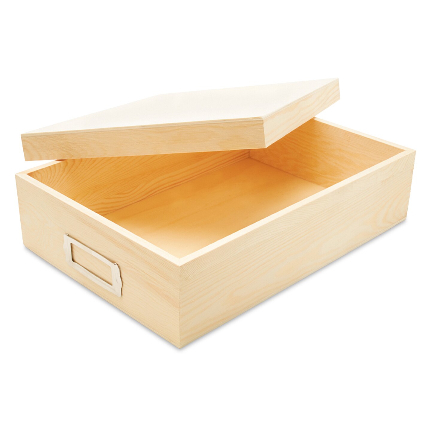 Wooden Box with Lid 12-3/8&#x22;, Unfinished for Storage &#x26; Crafts | Woodpeckers