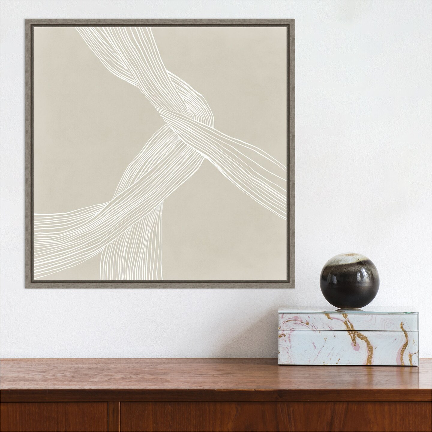 On the Same Wavelength I by Isabelle Z Canvas Wall Art Print Framed