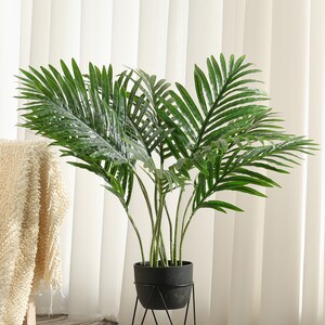 Areca Artificial Palm Tree, Artificial Plants for Home Decor Indoor, Fake Plants for Living Room Decor, Floor Plants for Living Room Decor, Faux Plants Indoor, Plants for Bedroom Decor - 2 Feet