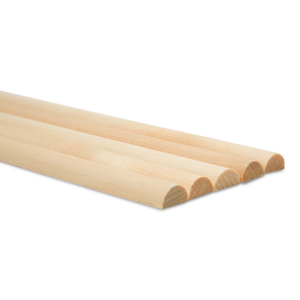 Split Wood Dowel Rods, Multiple Sizes Available, Unfinished for DIY Refacing | Woodpeckers
