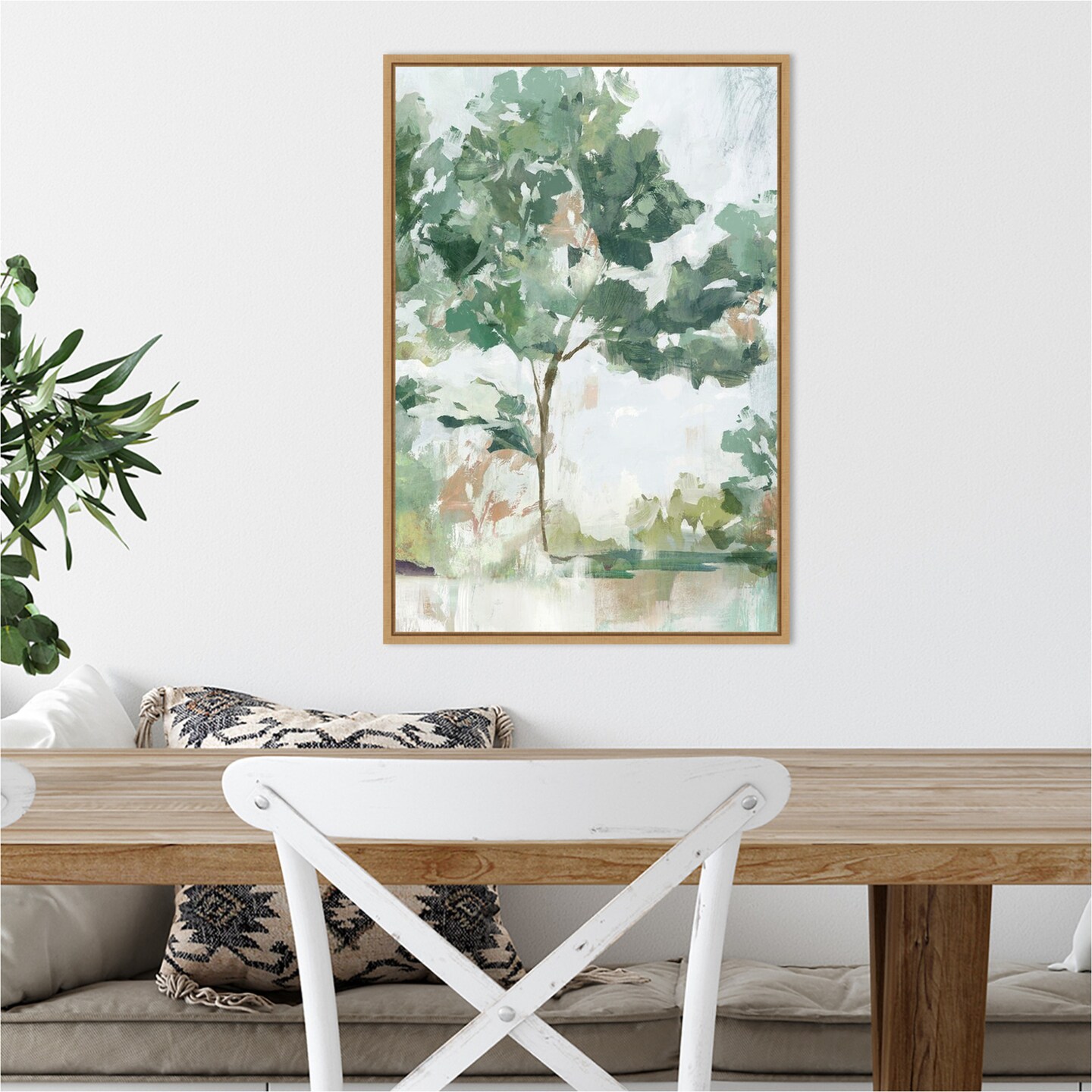 Soundless Beauty I by Isabelle Z 16-in. W x 23-in. H. Canvas Wall Art Print Framed in Natural