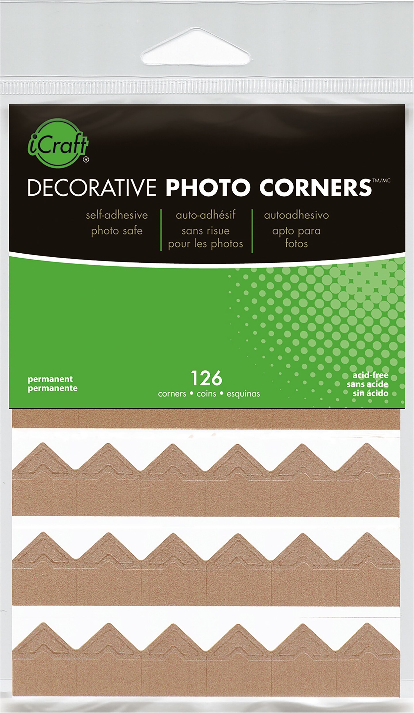 iCraft Decorative Photo Corners 126/PkgKraft Stencils & Forms Michaels