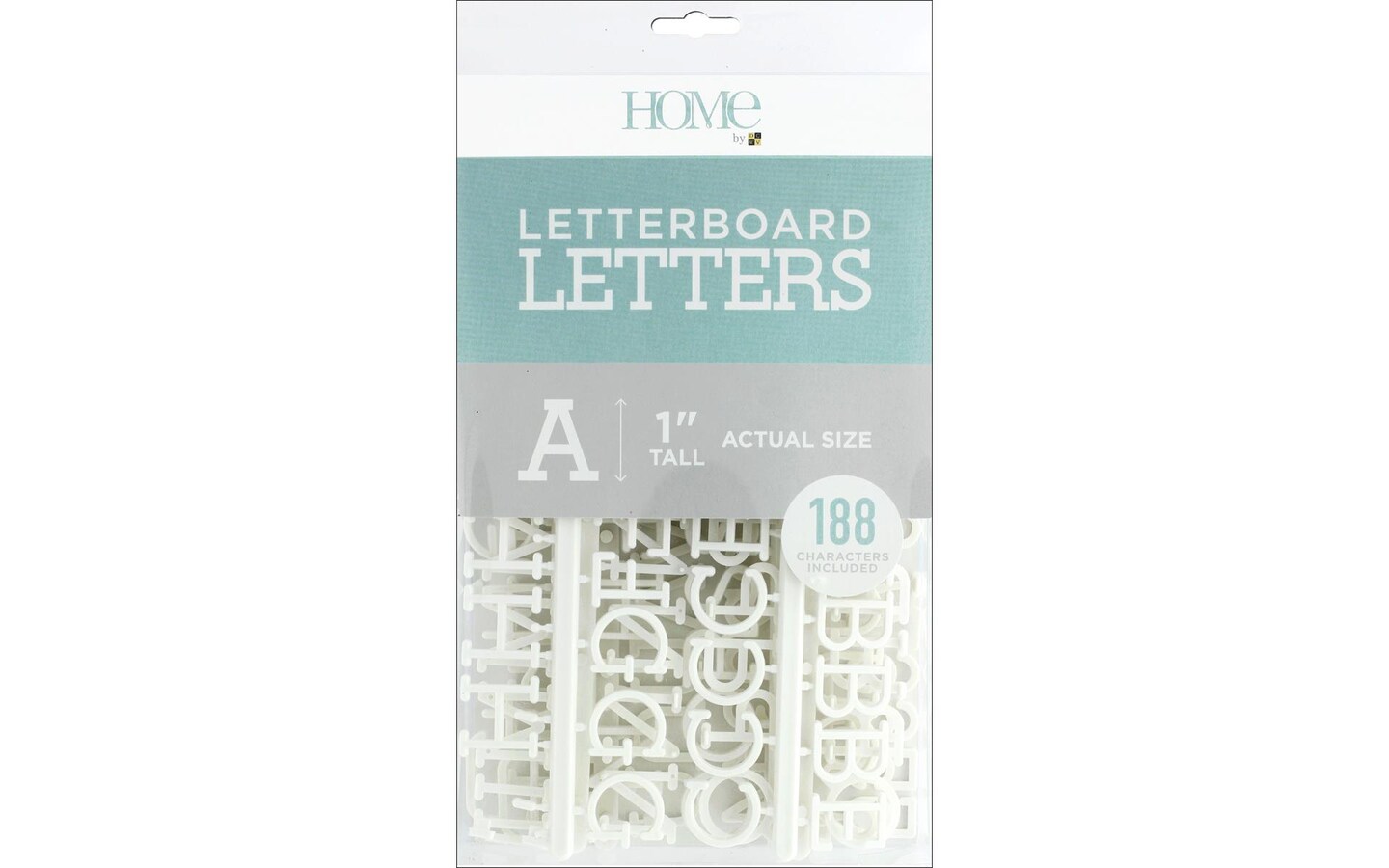 DieCuts Letterboard Letters 1&#x22; White 188pc