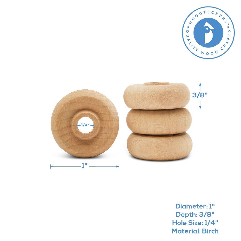 Classic Mini Wood Wheels, Multiple Sizes Available, Craft | Woodpeckers
