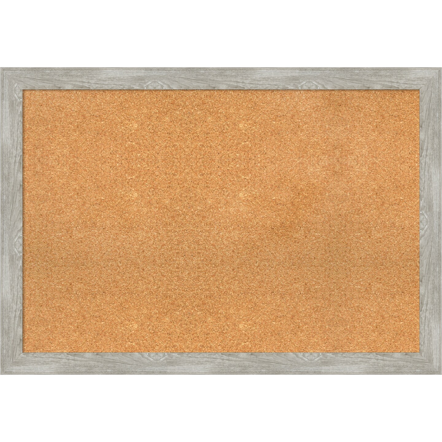 Cork Board, Dove Greywash Narrow Frame - Bulletin Board, Organization Board, Pin Board