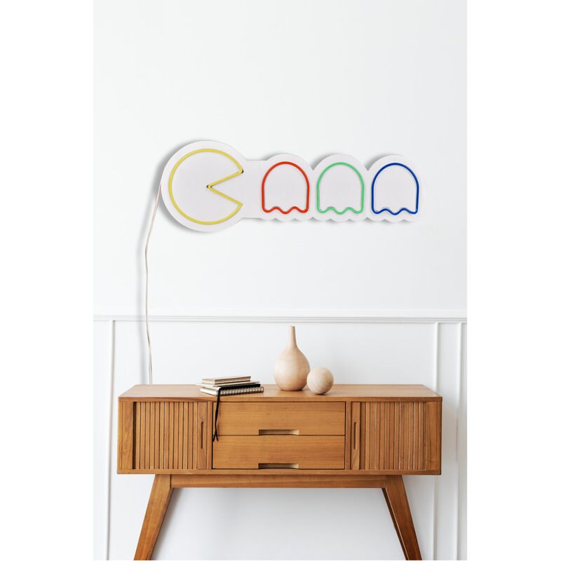 21.7&#x22; Novelty Pacman Led Neon Sign Wall D&#xE9;cor
