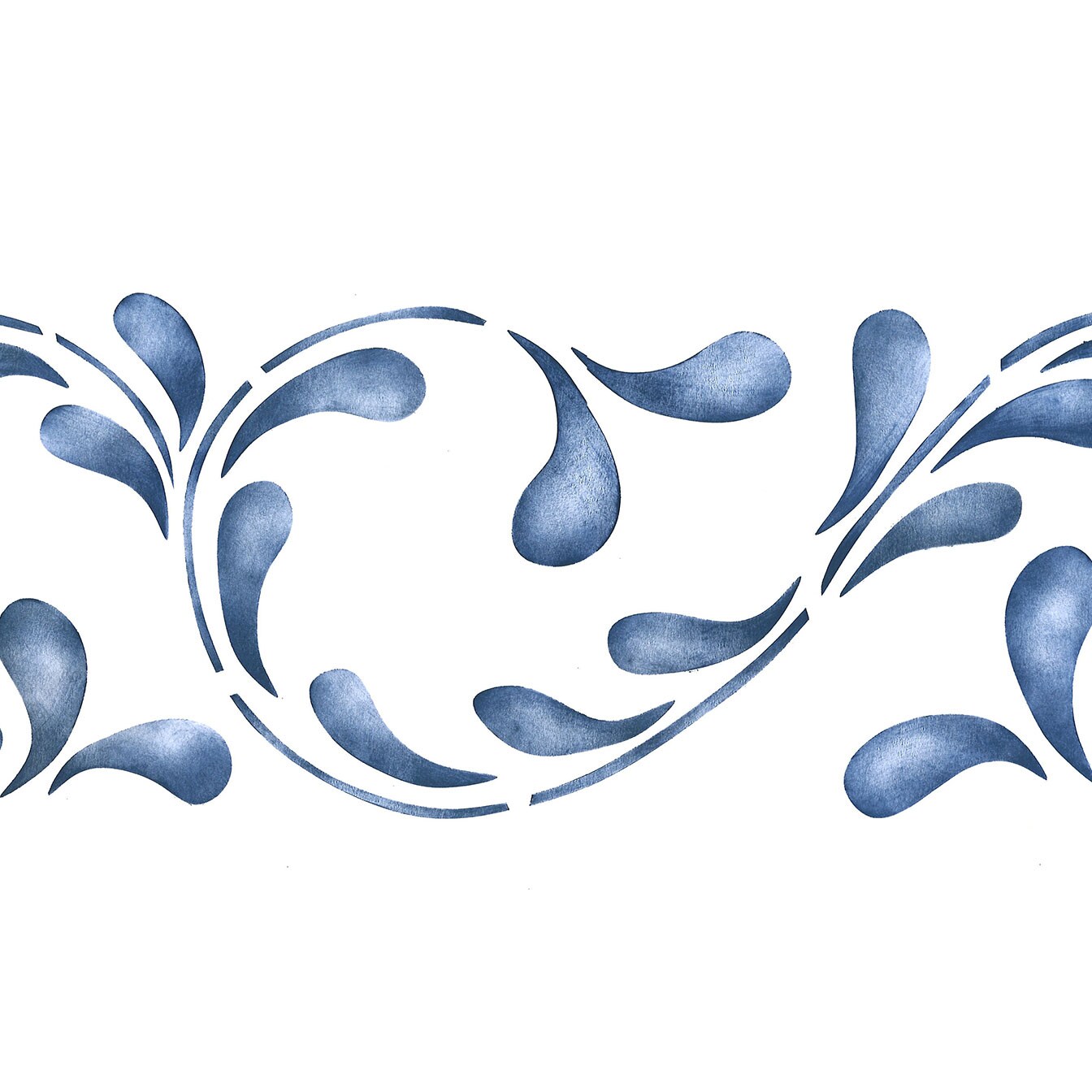 Swirl Wall Stencil | 221 by Designer Stencils | Pattern Stencils |