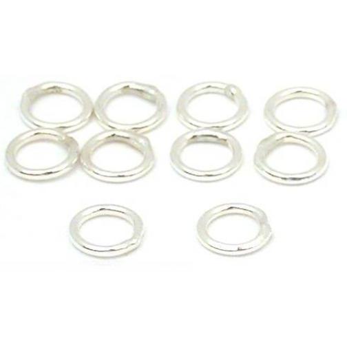 10 Jump Rings Sterling Silver Jewelry Closed 22 Ga 4mm