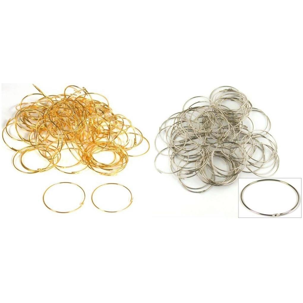 Nickel &#x26; Gold Plated Hoop Wire Earring Findings Kit 151 Pcs