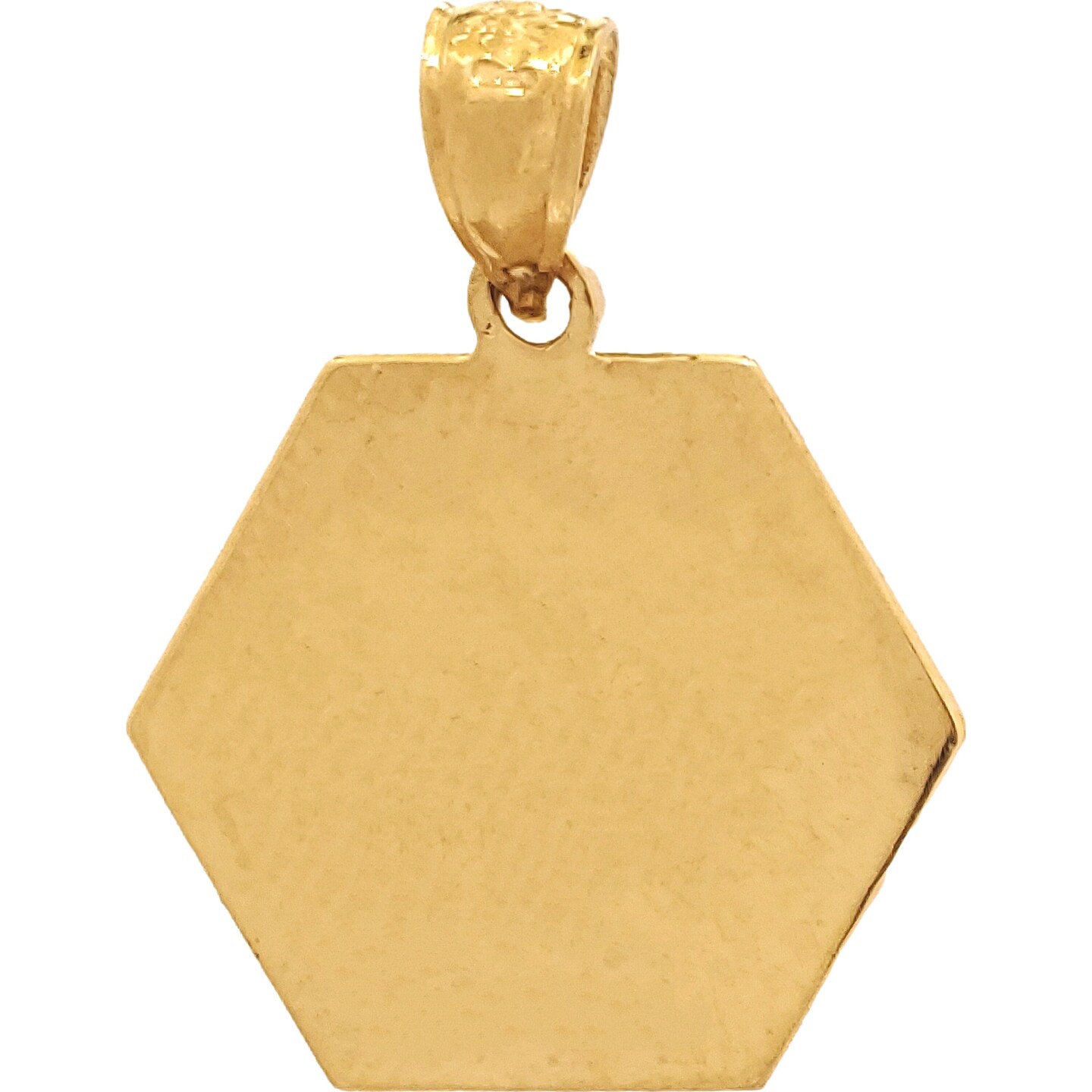 Medical ID Information Charm 14k Gold 17.5mm
