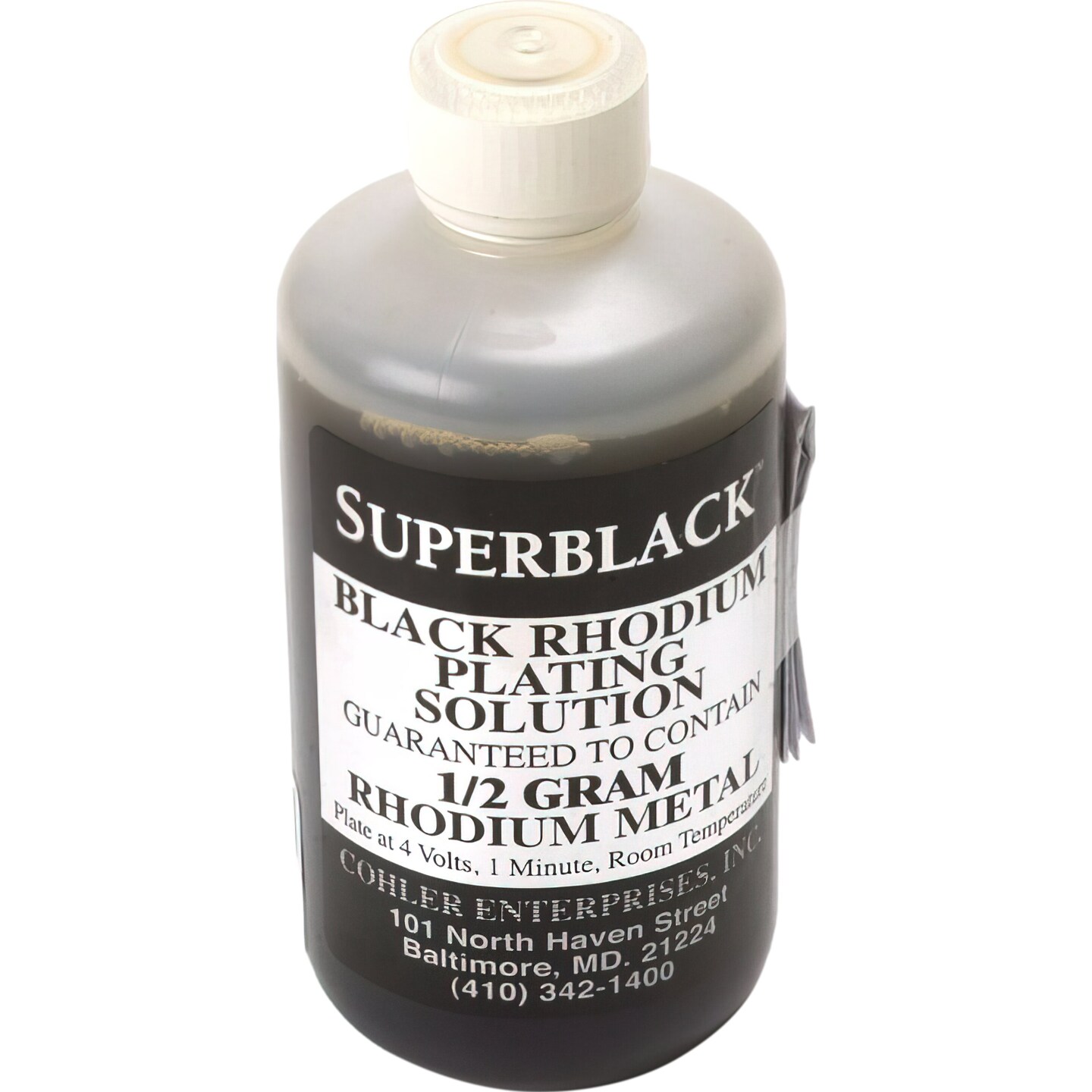 Superblack Black Rhodium Plating Solution Gram Rhodium Pint Solution Michaels