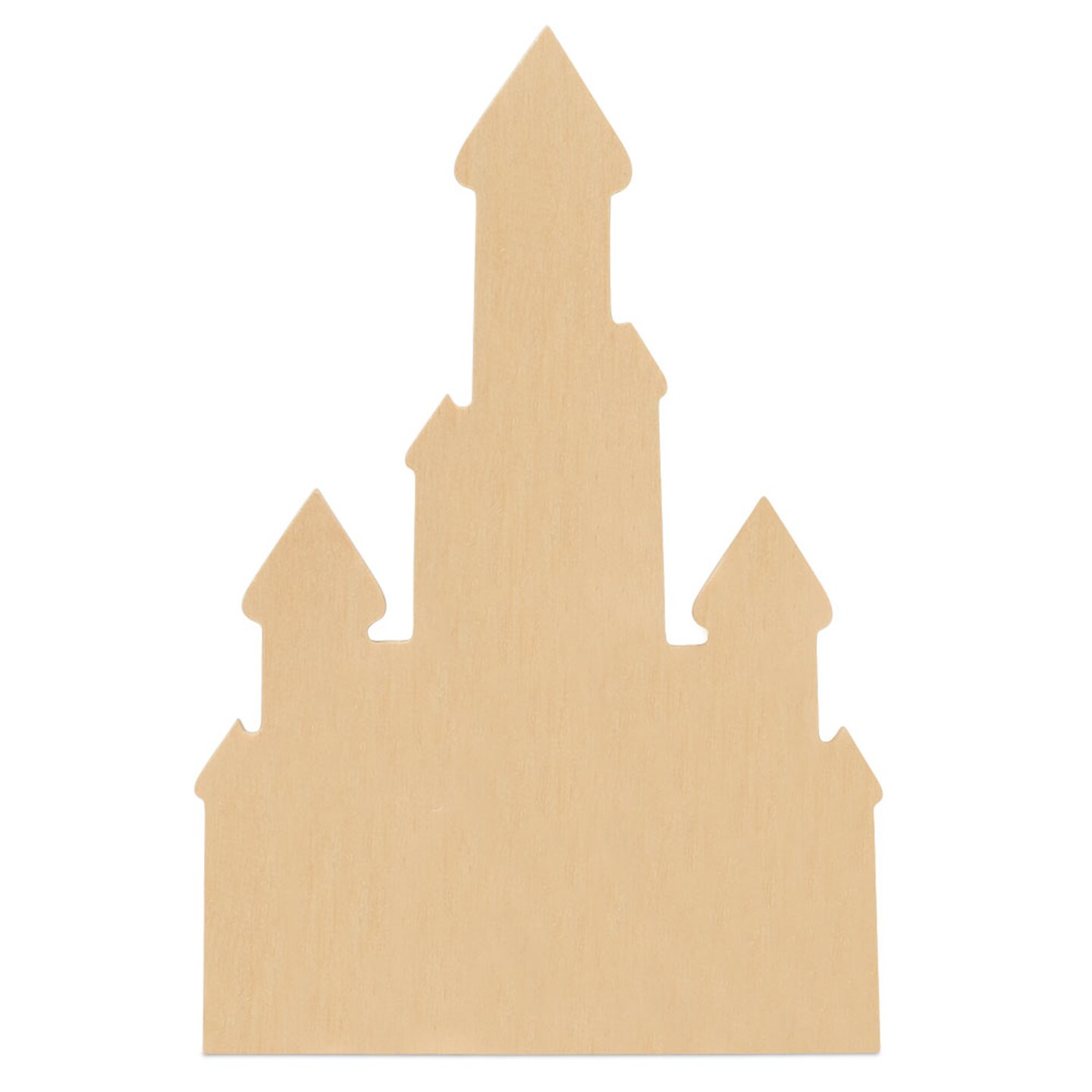 Unfinished Wooden Castle Cutout, 12", for Summer Decor & Crafting | Woodpeckers