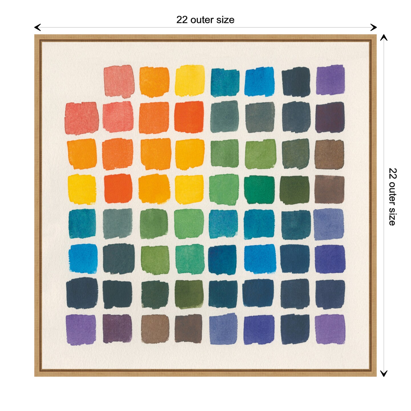 Color Chart by Wild Apple Portfolio Canvas Wall Art Print Framed