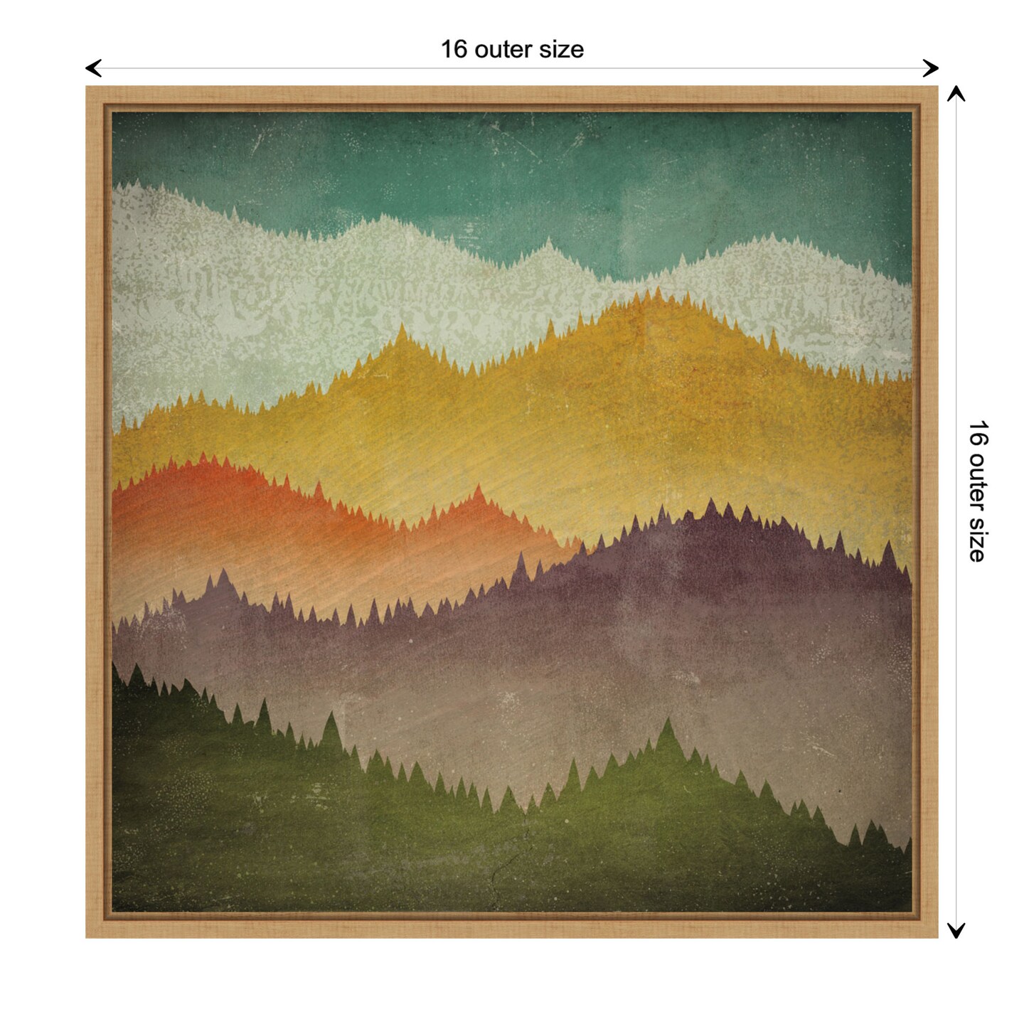 Mountain View by Ryan Fowler Canvas Wall Art Print Framed