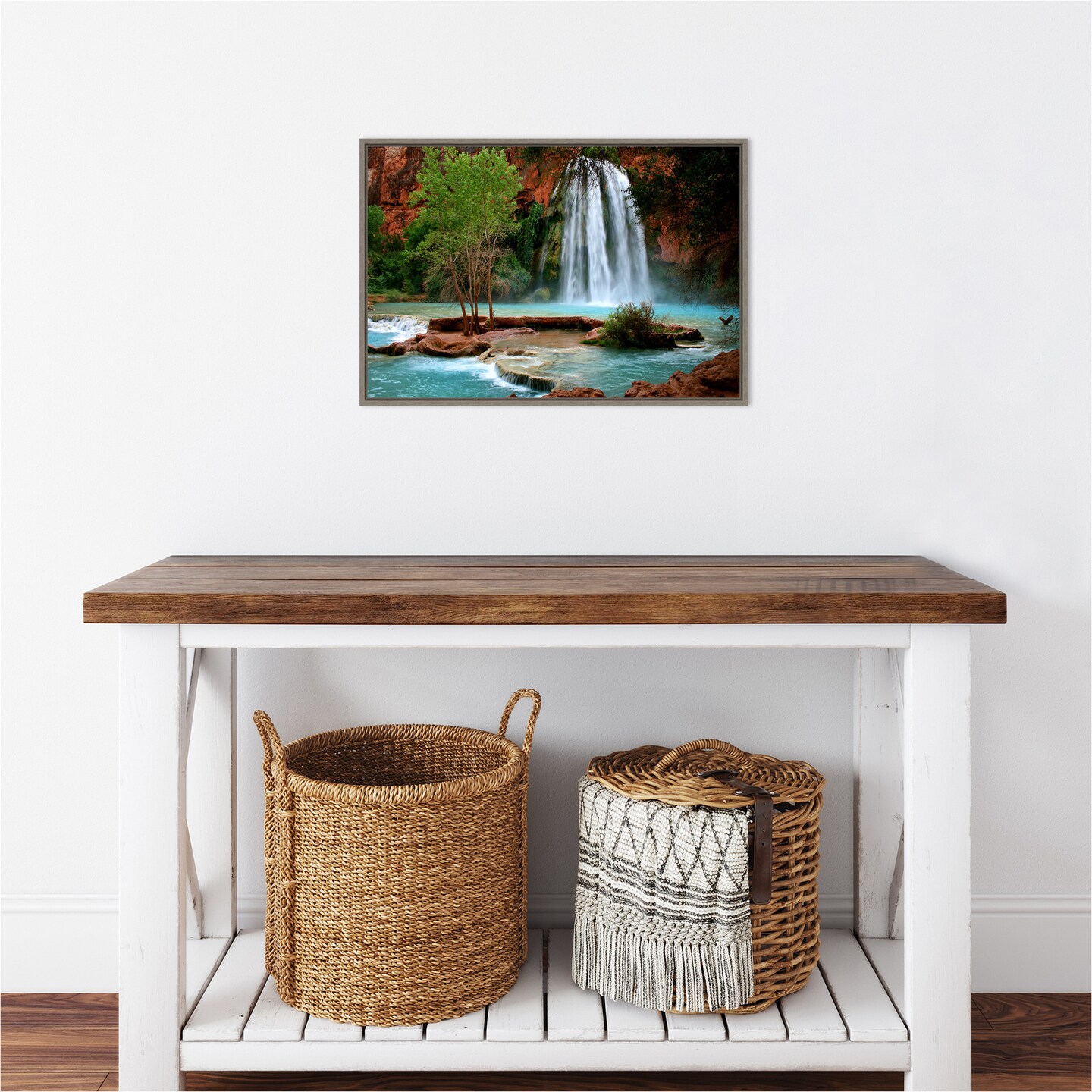 Havasu Falls by Andy Magee Canvas Wall Art Print Framed