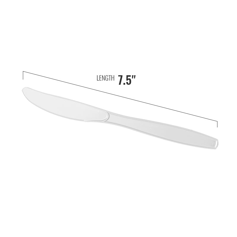 White Plastic Disposable Knives (1000 Knives) | Plastic Cutlery | Michaels