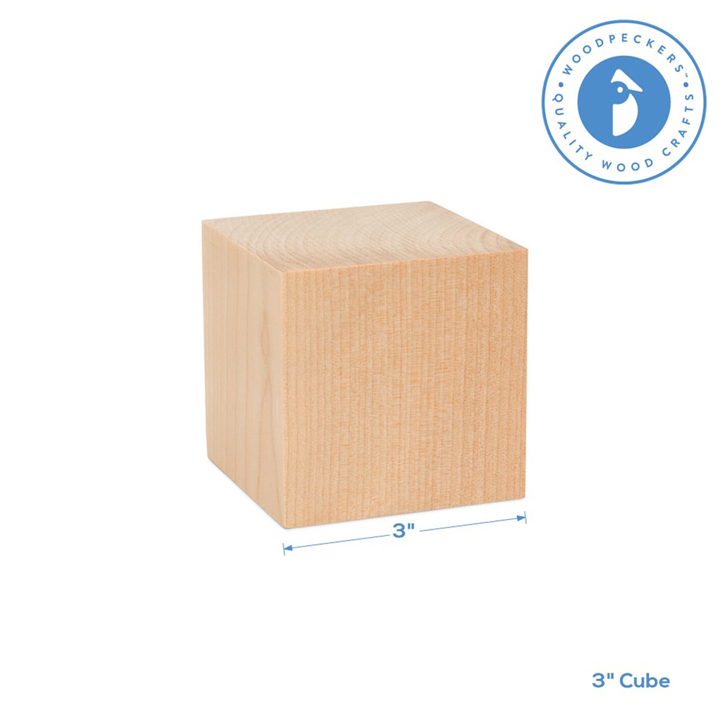 Wood Craft Cubes, Multiple Sizes Available, Small Blocks, Crafts &#x26; Dcor | Woodpeckers
