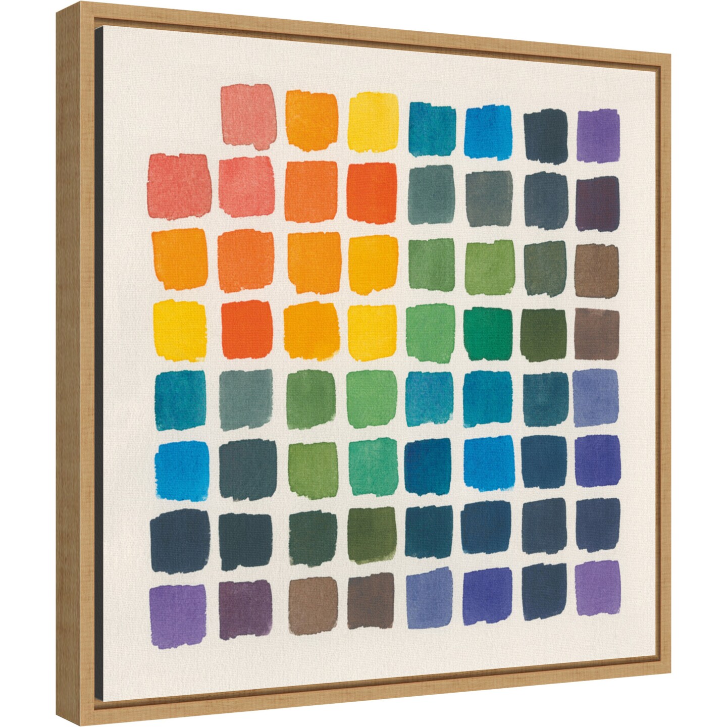 Color Chart by Wild Apple Portfolio Canvas Wall Art Print Framed
