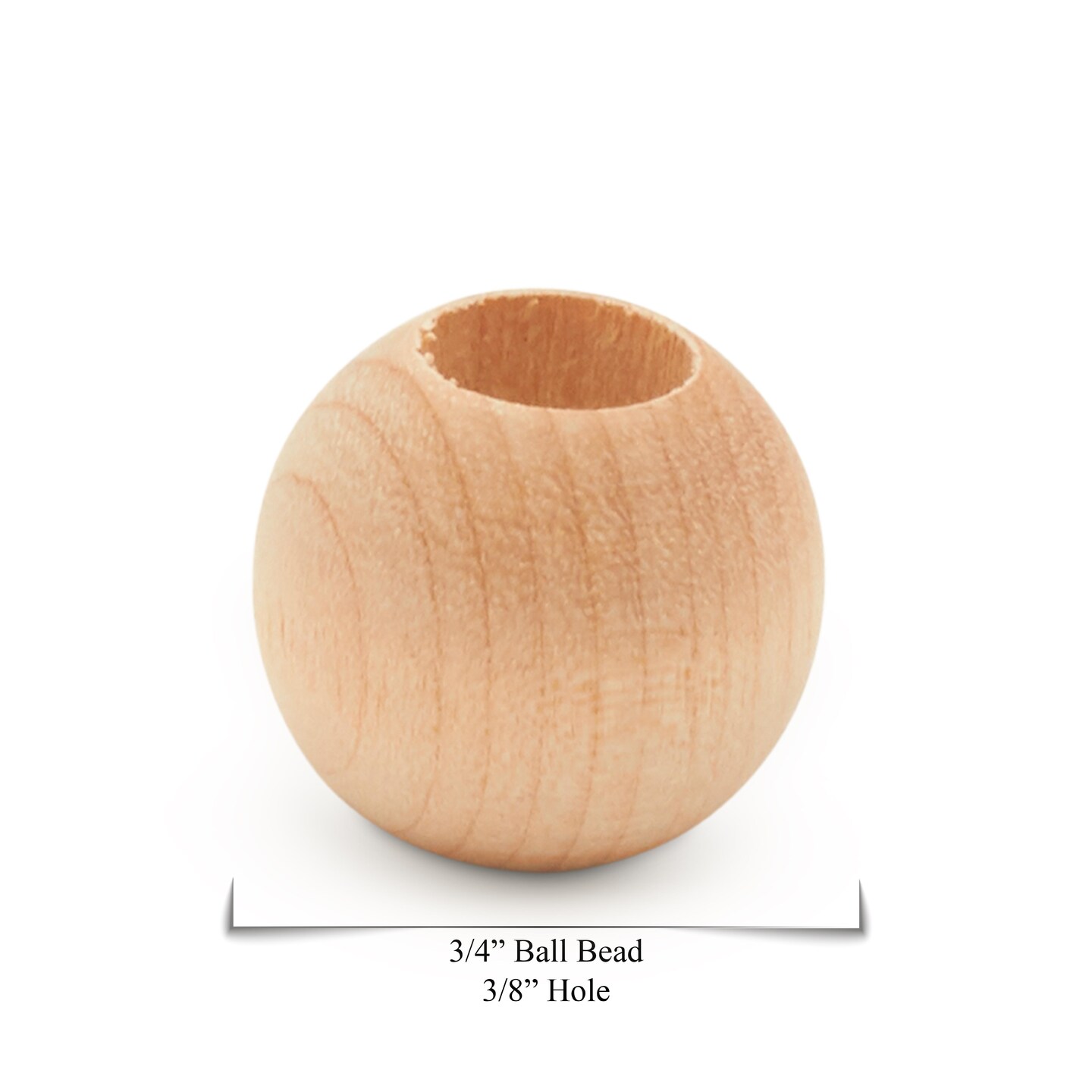 Unfinished Wooden Ball Beads, Multiple Sizes | Woodpeckers | 1 with 3/8 Hole | Michaels