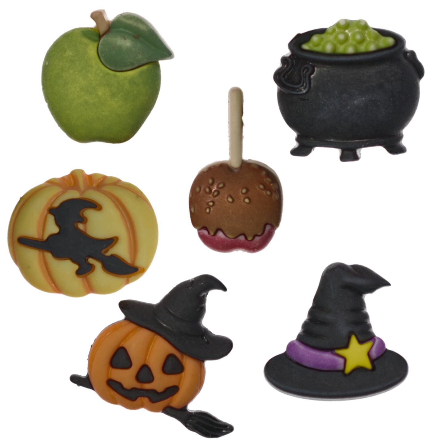 Buttons Galore and More 3D Novelty Buttons – Halloween Button Bundle - 36 Pcs - Halloween Group 6