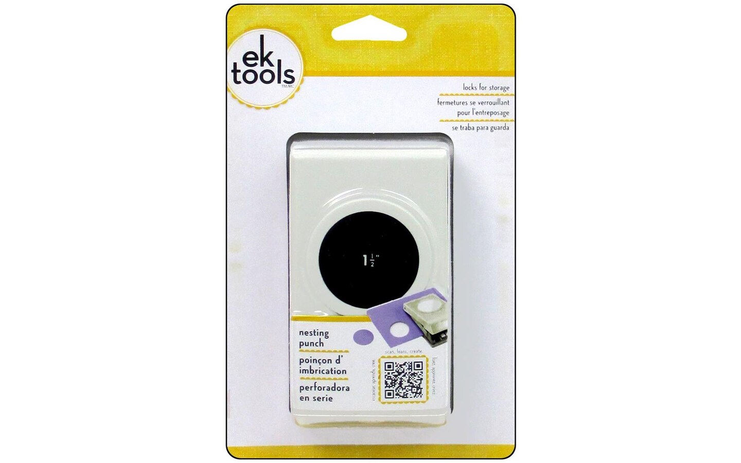 EK Paper Shapers Nesting Punch Circle 1 1/2&#x22;