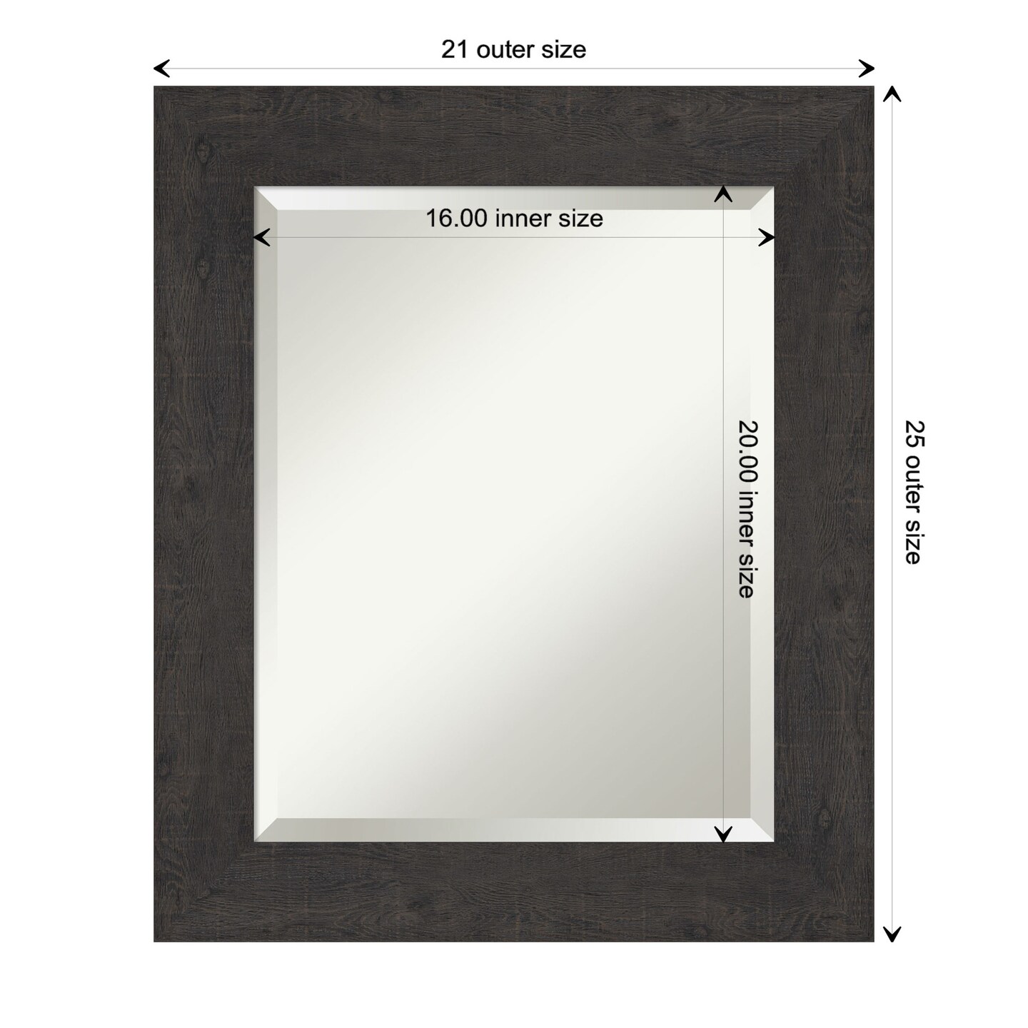 Beveled Bathroom Wall Mirror, Rustic Plank Frame Mirrors Michaels