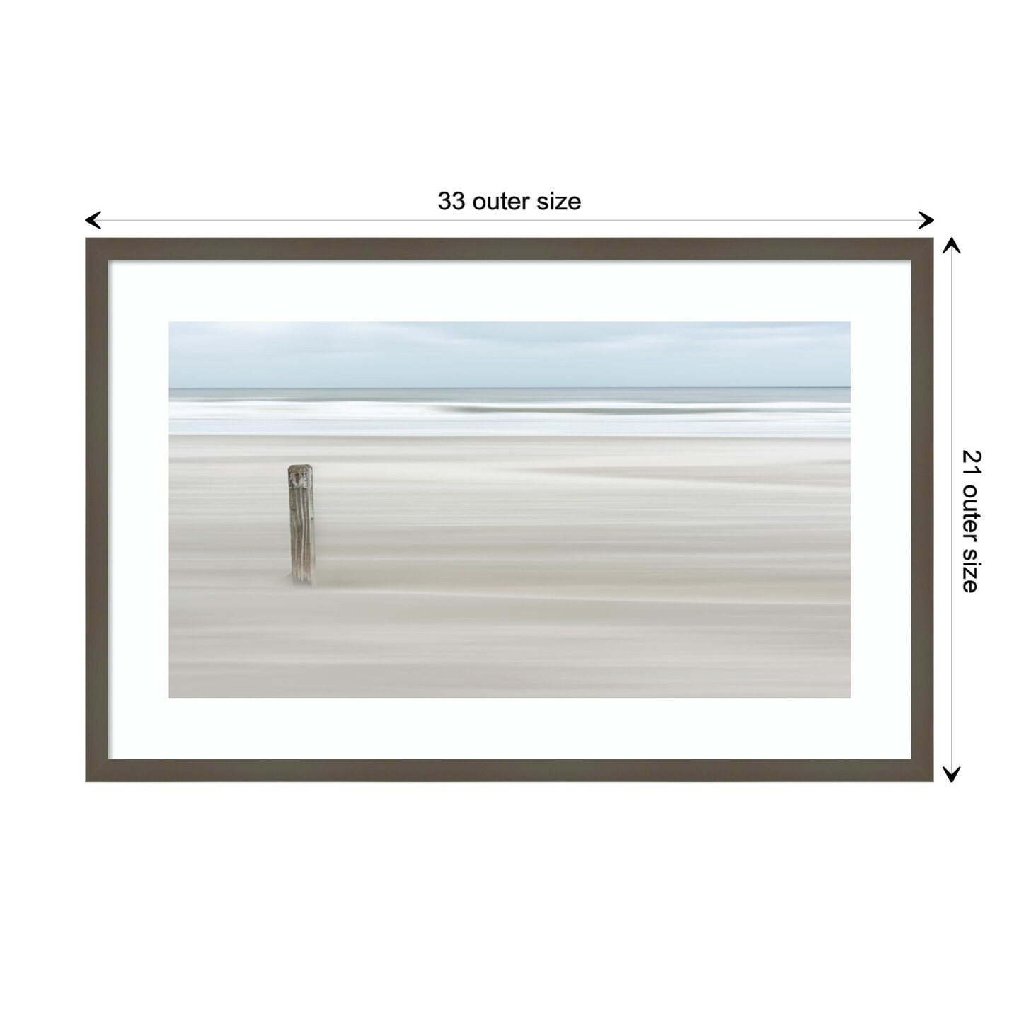 Steadfast Shoreline by Greetje van Son Wood Framed Wall Art Print