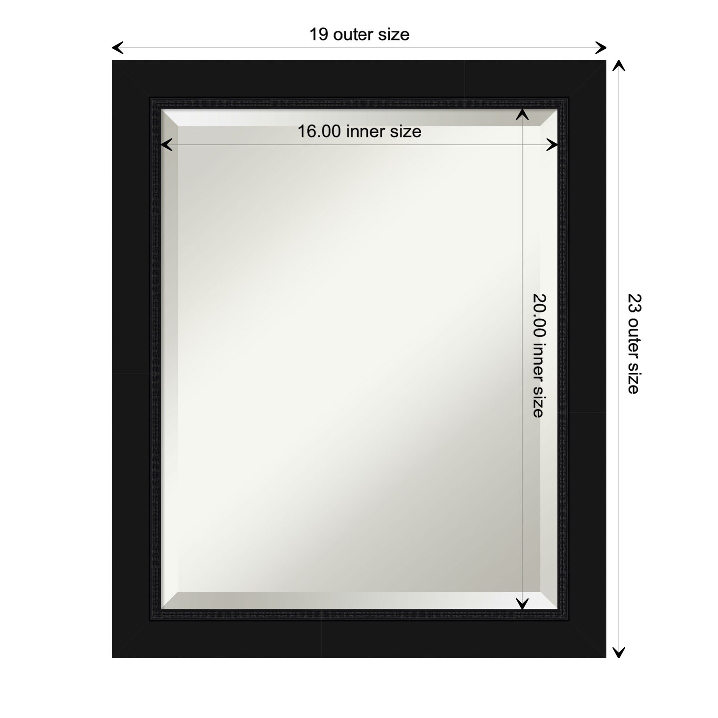 Beveled Bathroom Wall Mirror, Avon Black Frame Mirrors Michaels