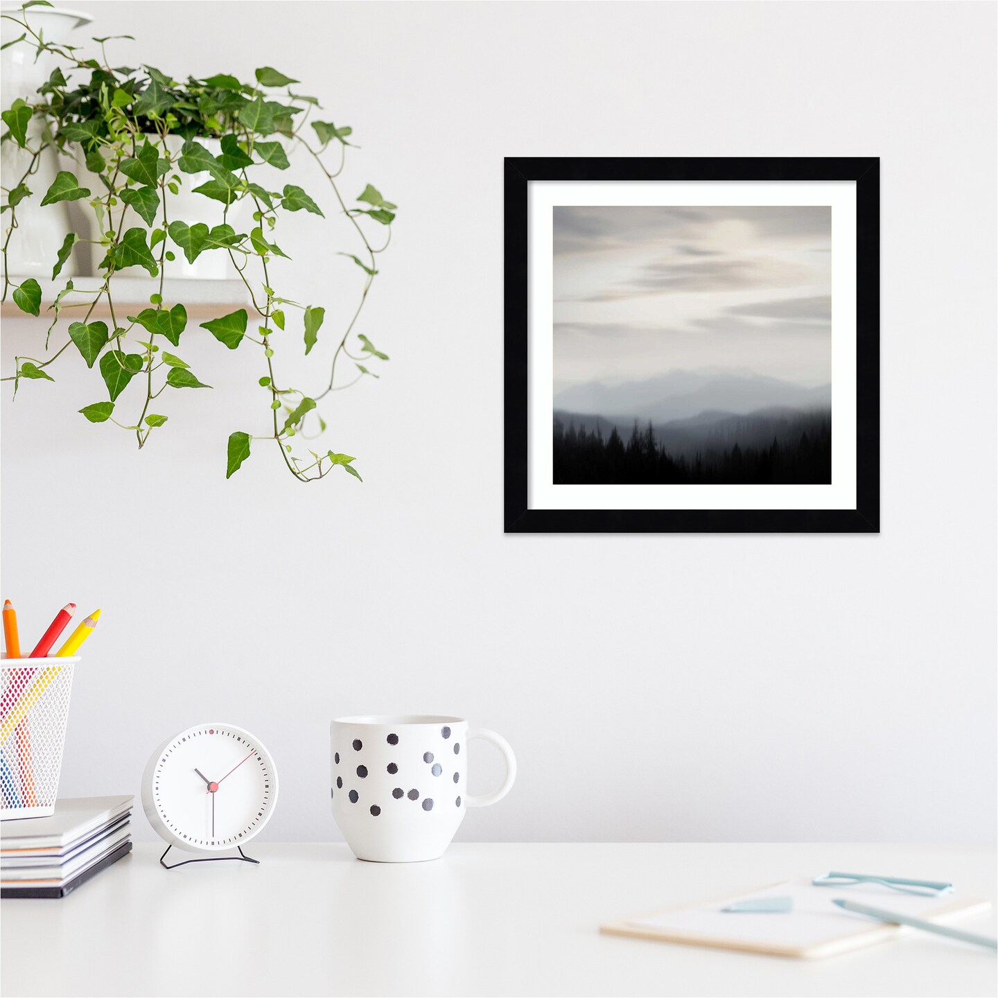 Mountain Vista II by Madeline Clark Wood Framed Wall Art Print