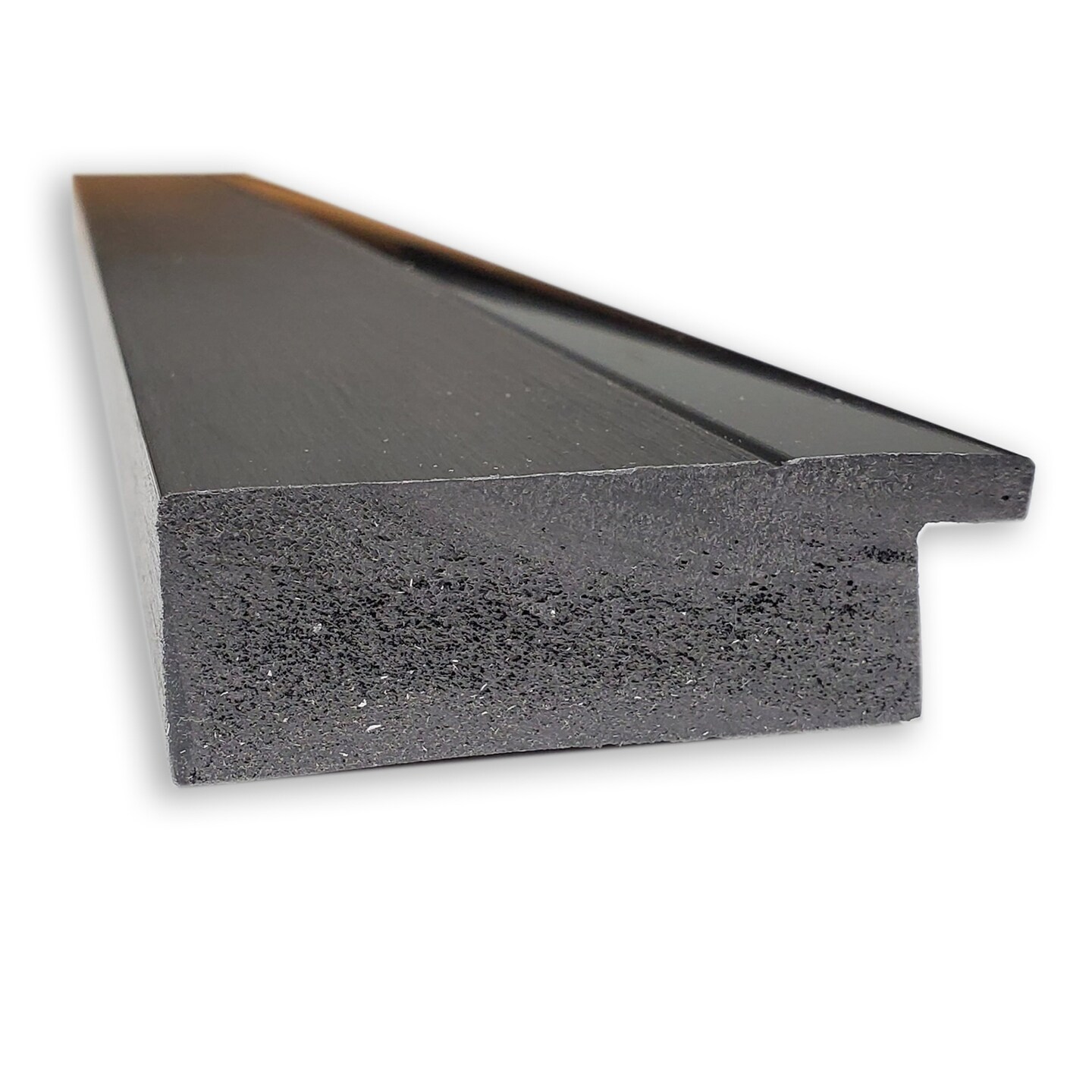 Beveled Bathroom Wall Mirror, Tuxedo Black Frame