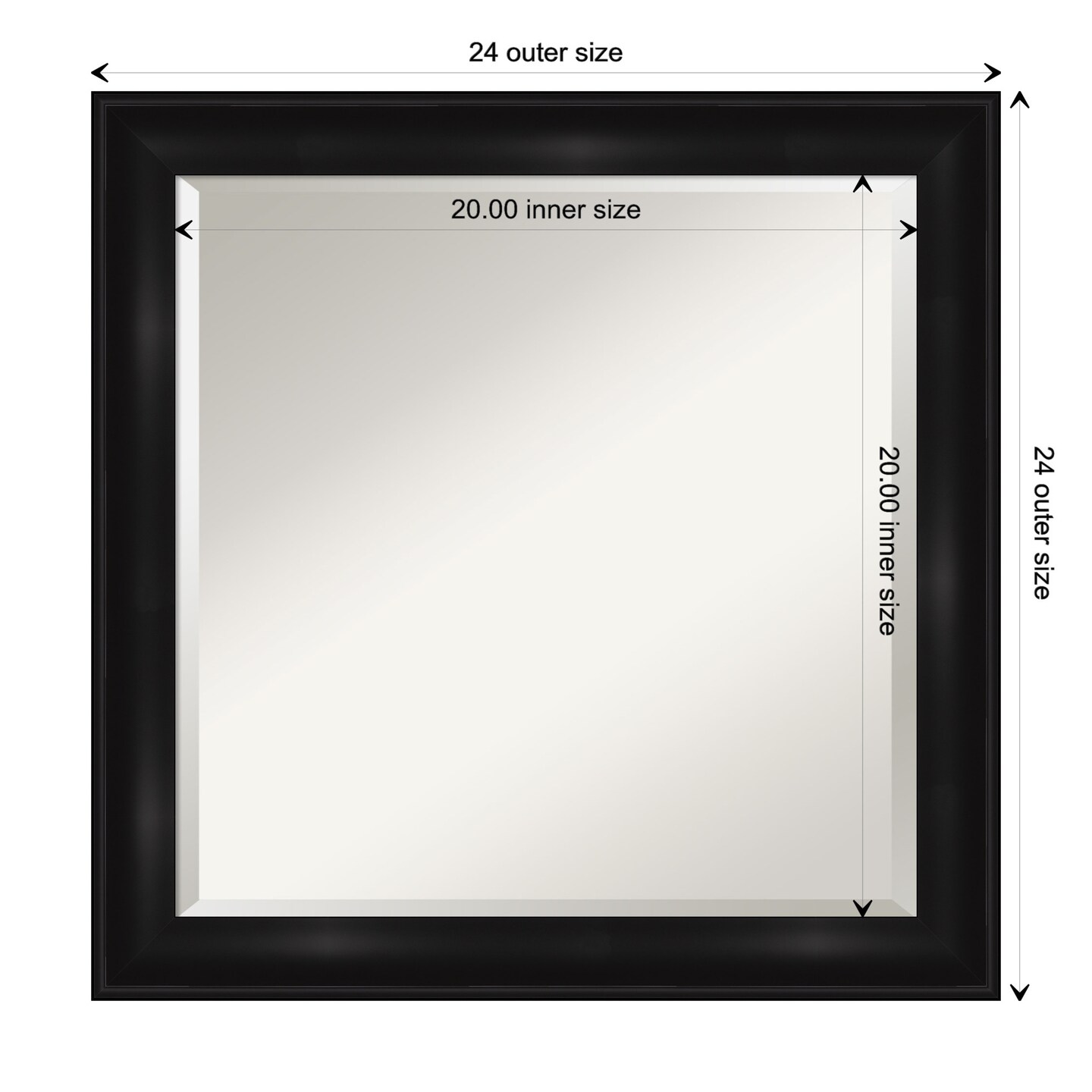 Beveled Bathroom Wall Mirror, Grand Black Narrow Frame Mirrors Michaels