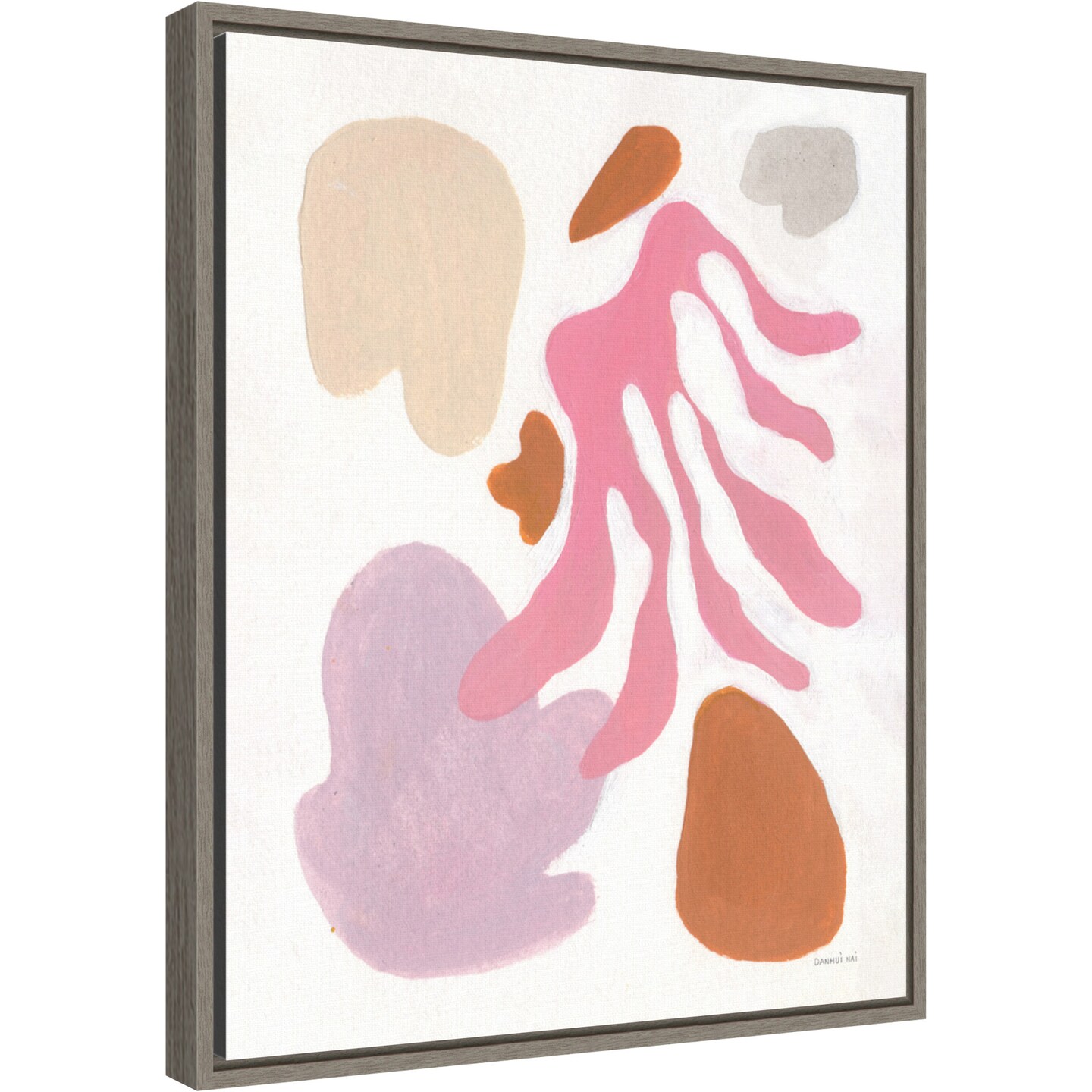 Honoring Matisse by Danhui Nai 16-in. W x 20-in. H. Canvas Wall Art Print Framed in Grey