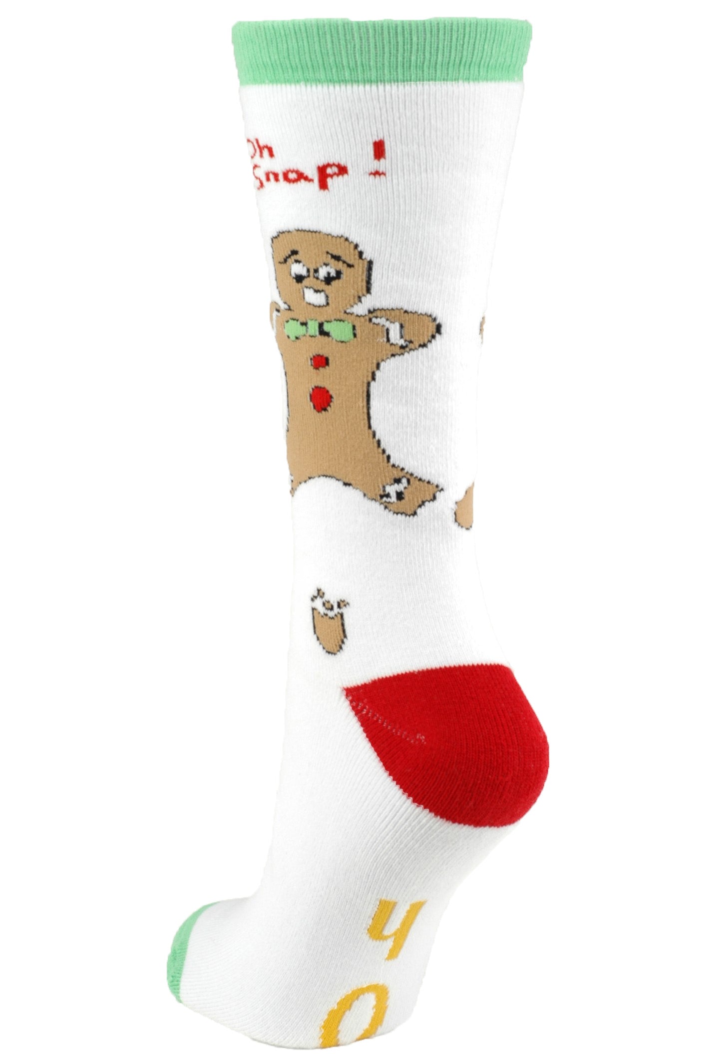 Unisex Adult - Oh Snap! Funny Gingerbread Man Christmas Socks