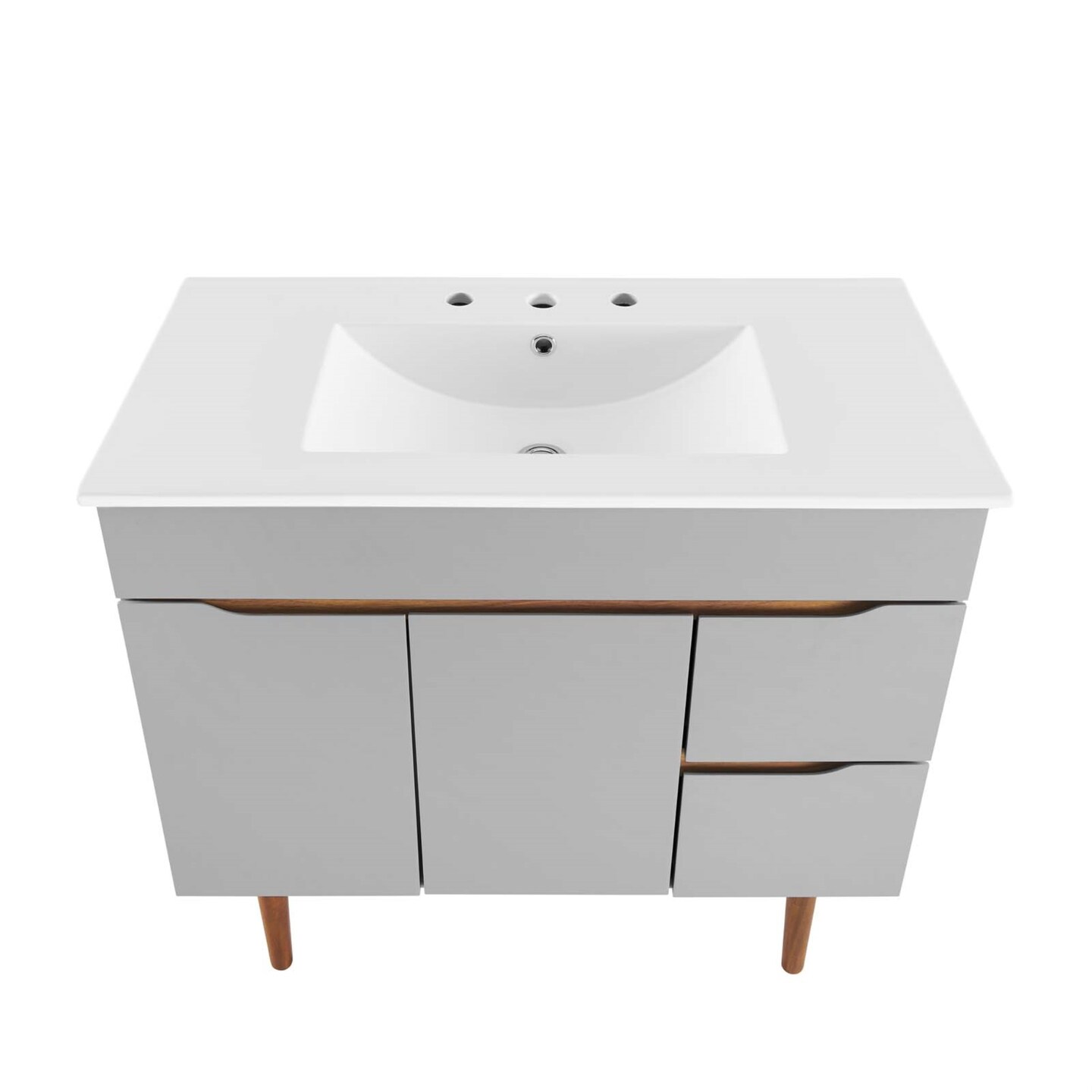 Harvest 36" Bathroom Vanity Gray White Vanities & Vanity Stools Michaels