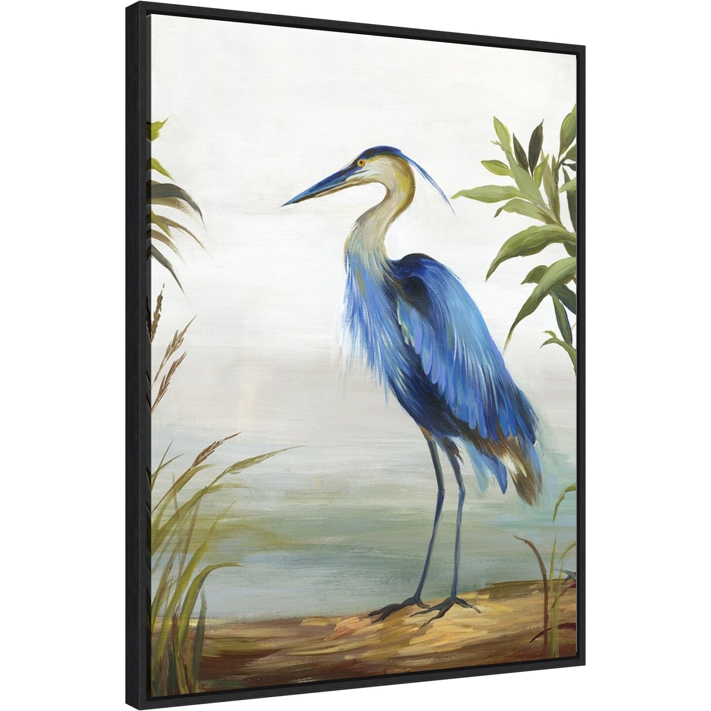 Blue Heron by Aimee Wilson Canvas Wall Art Print Framed