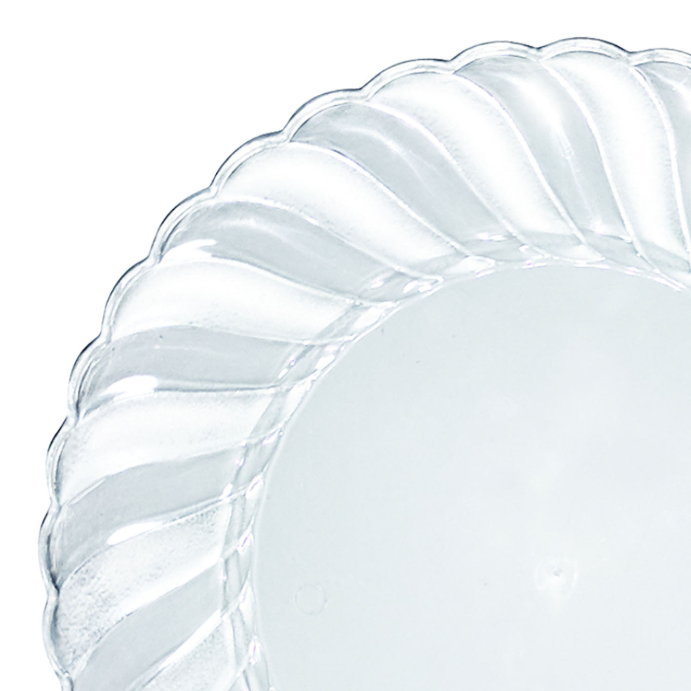 Clear Flair Plastic Pastry Plates - 6&#x22; (180 Plates)
