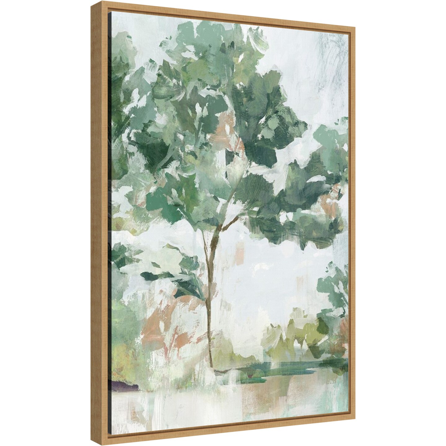 Soundless Beauty I by Isabelle Z 16-in. W x 23-in. H. Canvas Wall Art Print Framed in Natural