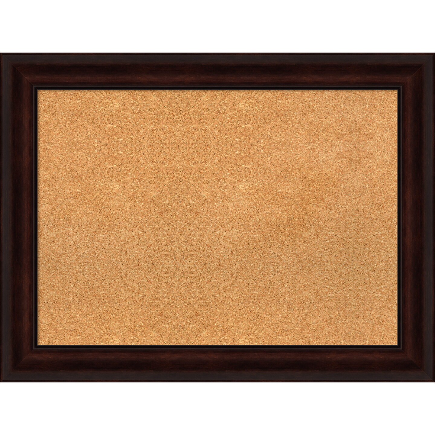 Cork Board, Coffee Bean Brown Frame - Bulletin Board, Organization Board, Pin Board