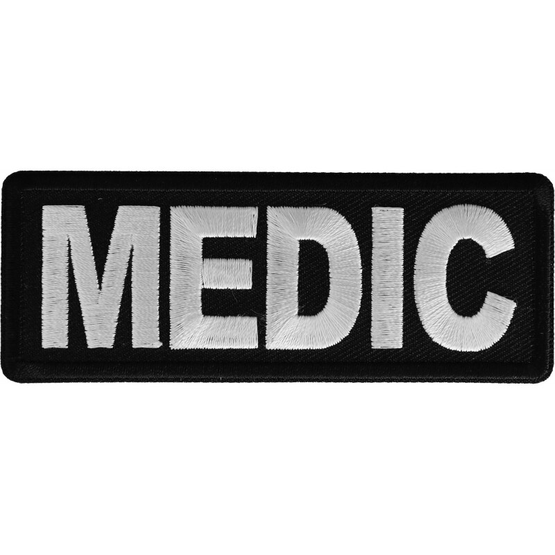 Patch, Embroidered Patch (Iron-On or Sew-On), Medic Patch Military Tactical, 4&#x22; x 1.5&#x22;