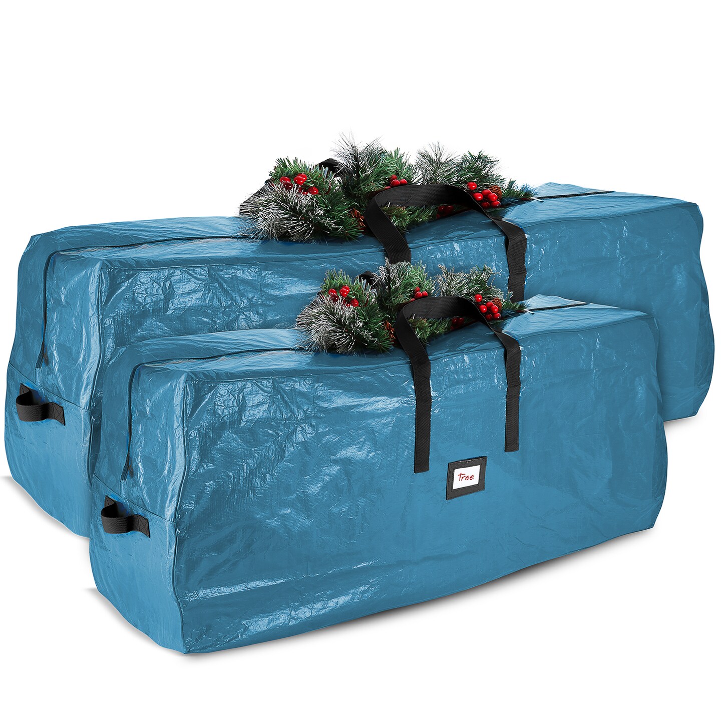 Hearth & Harbor Christmas Wrapping Paper & Holiday Accessories Storage Organizer Box Heavy Duty