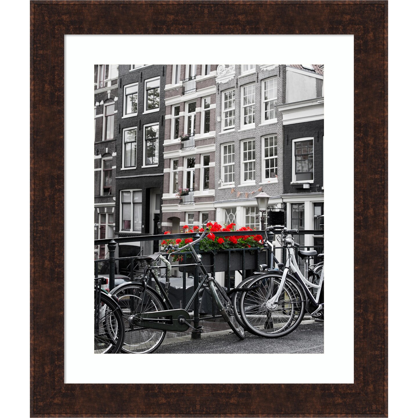 Amanti Art William Mottled Bronze Narrow Picture Frame