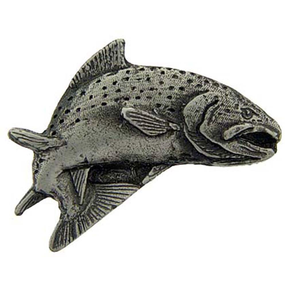 Steelhead Trout Pin Pewter 1" Michaels