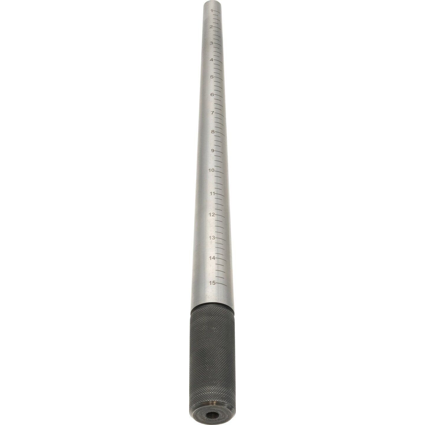 JSP Ring Mandrel Steel, Marked 1-15, Ungrooved, Plain Steel Handle