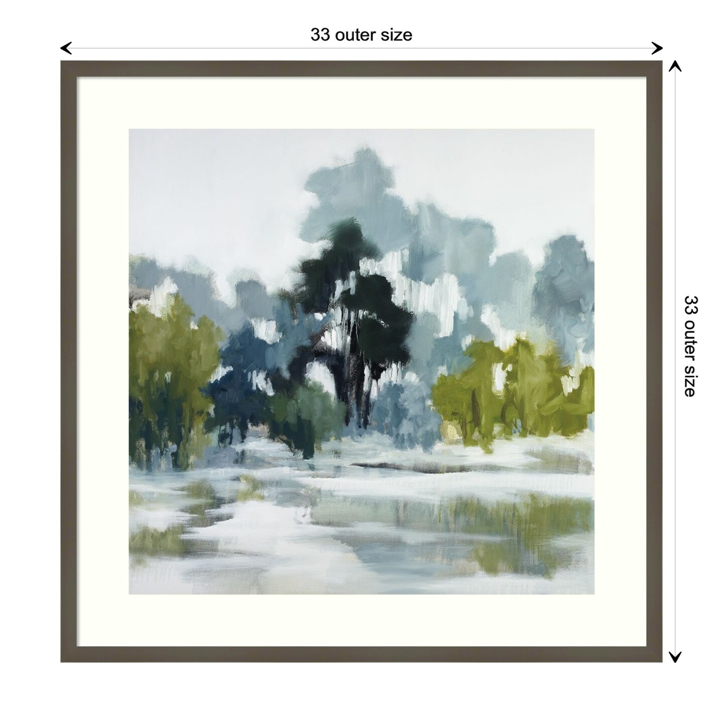 Reflections by Jacqueline Ellens Wood Framed Wall Art Print
