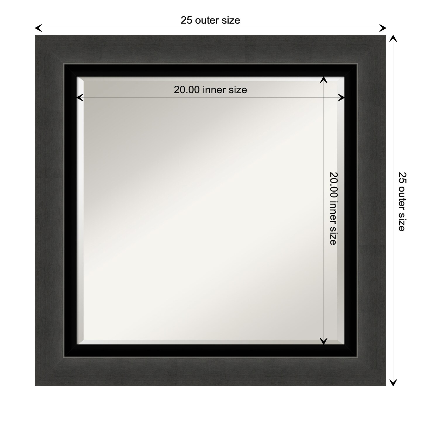 Beveled Bathroom Wall Mirror, Tuxedo Black Frame Mirrors Michaels