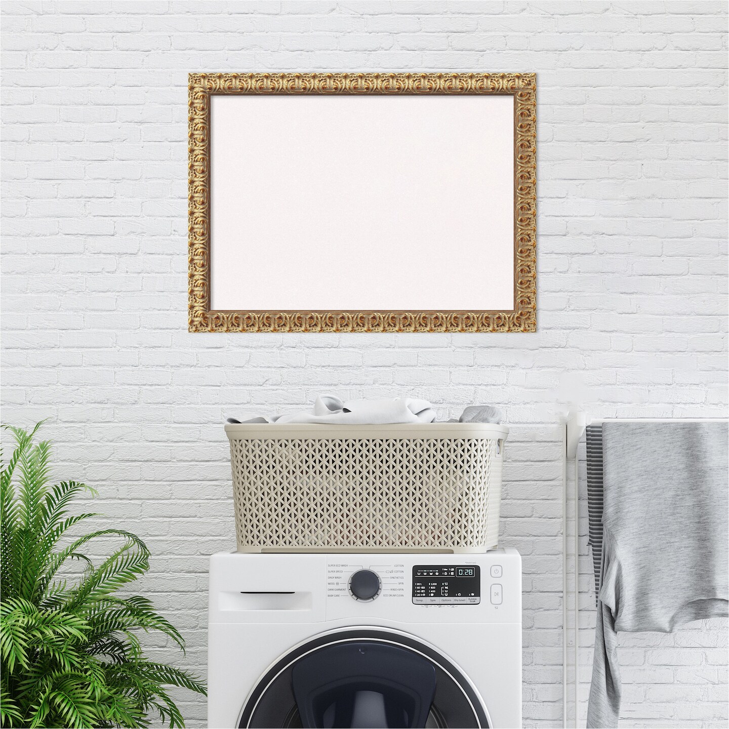 Cork Board, Florentine Gold Wood Frame - Bulletin Board, Organization Board, Pin Board