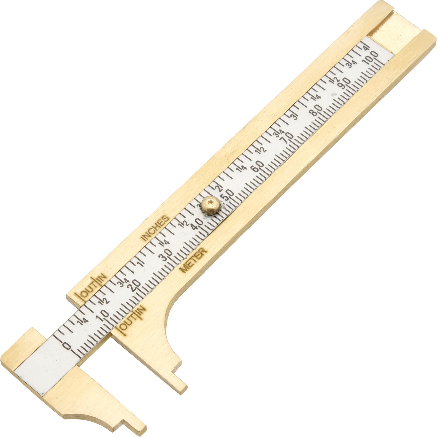 2 Sliding Brass Gauges Inches &#x26; Millimeters 100mm 4&#x22; Jewelers Tools Measuring