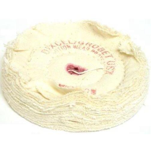 3 Cotton Buffing Wheels 30 Ply,Muslin Buff, 3&#x22; x 30 Ply,Muslin Buff, Kit {3} Pcs