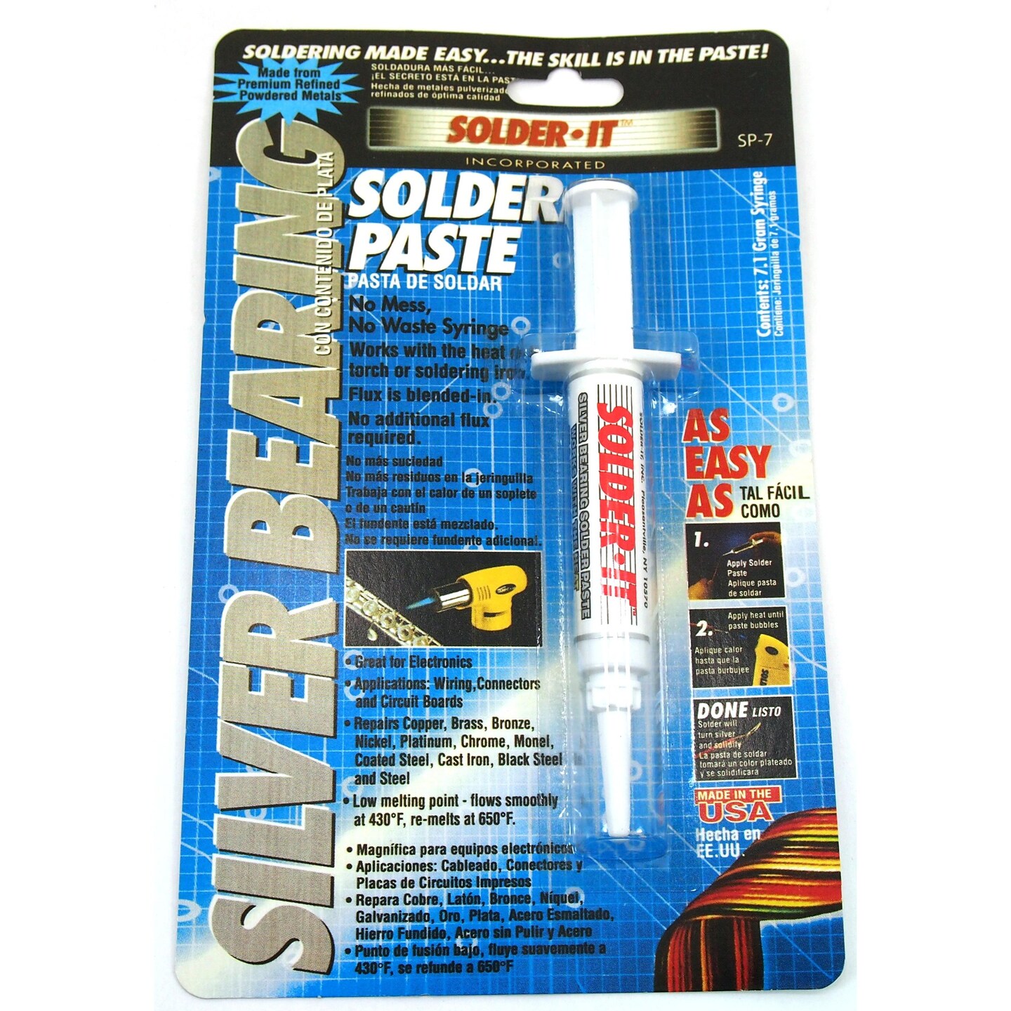 Silver Bearing Solder Paste &#x26; Titanium Soldering Pick Metal Repairs Kit 2 Pcs